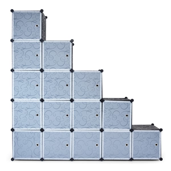 Opbevaringsorganisator, 20/30-Cube Opbevaringsorganisator med Døre til Soveværelse, 154x31x185 cm , Star