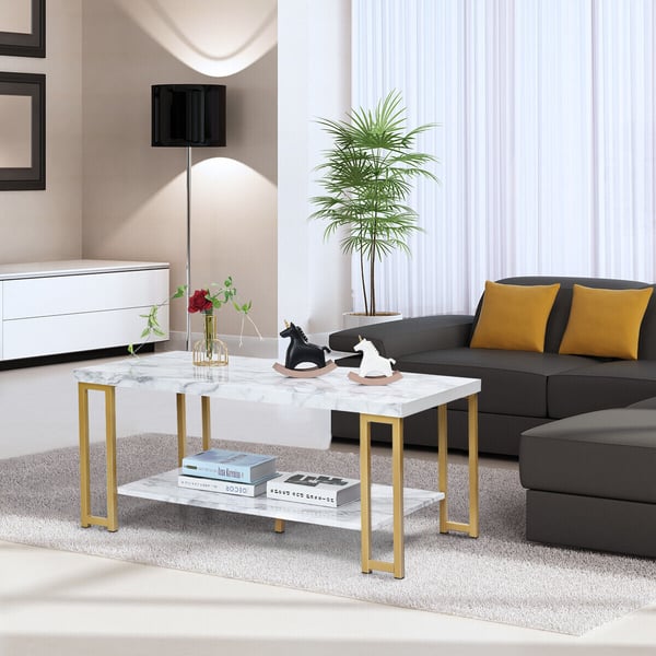 Kaffebord, 100×50×46 cm - materiale: mdf, jern , Star