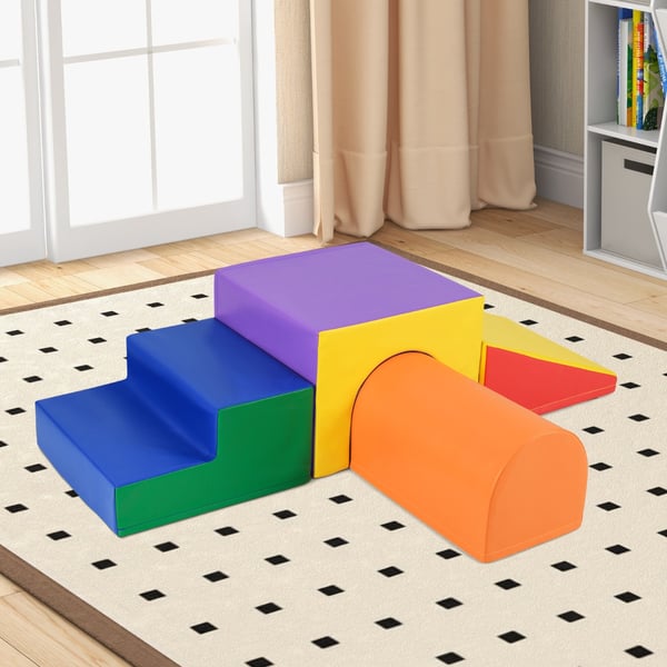 Skumblok Legesæt, 50x50x38 cm, 50x50x25 cm, 50x50x25 cm, 50x30x27.5 cm, Multifarvet , Star