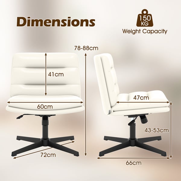 Kontorstol, 72x72x78-88 cm, Brun , Star