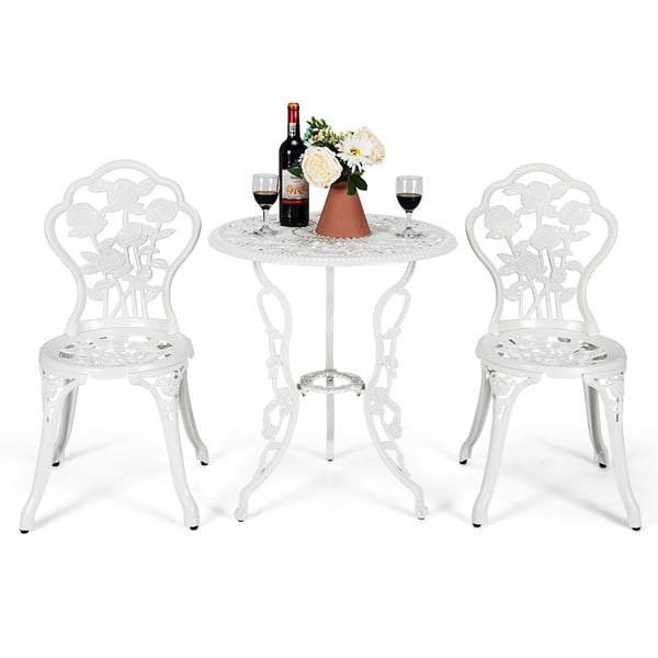 Terrasse Bistro Sæt, 60x66 cm, 41x51x81.5 cm, Hvid , Star