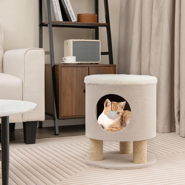 Katte Kondostol, 40x40x47 cm, Beige , Star
