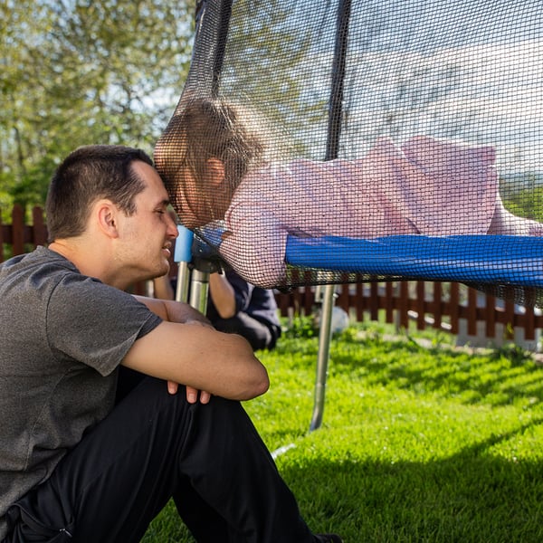 Trampolin Skyddsplatta, Svart , Star