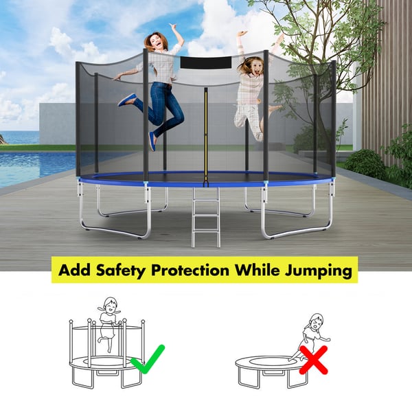 Trampolin Skyddsplatta, Svart , Star
