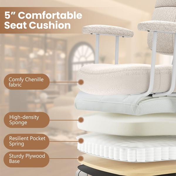 Kontorstol, 27x27x38-40.5", Beige , Star