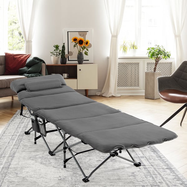 Camping seng, 185x65x41-53 cm, Grå , Star