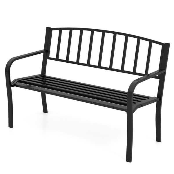 Trädgårdsbänk, 127x59x85.5 cm, Svart , Star