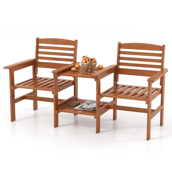 Ulkoilmapatio-keskusteluryhmä, 159×61×88 cmtuumaa, Luonnonväri , Star