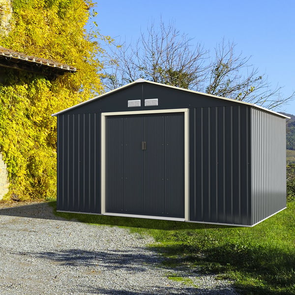 Ulkoilma varastorakennus, 340x255 cm, Harmaa , Star