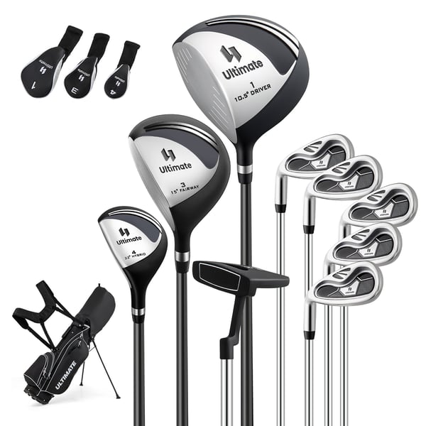 Golfkøllesæt, Venstrehåndet, 83x51x96 cm, Grå , Star Golfkøllesæt, Venstrehåndet, 83x51x96 cm, Grå , Star