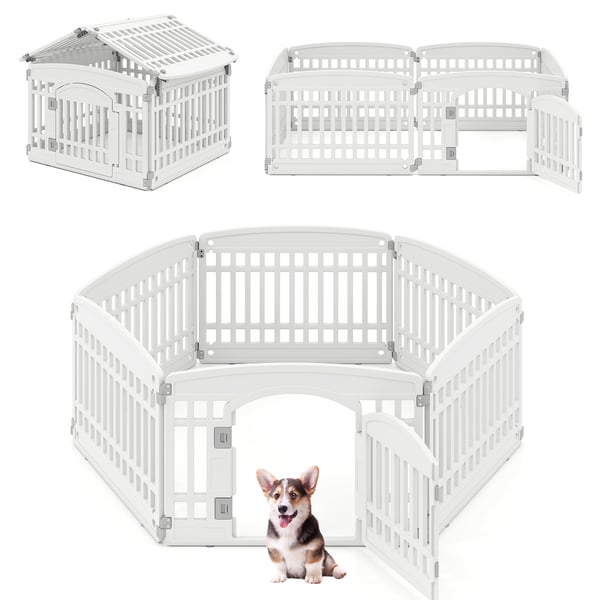 Hundegård, 172x87x60 cm, Hvid , Star