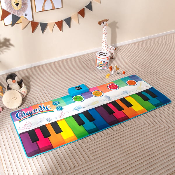 Gulvpianodansemåtte, 181x81 cm , Star