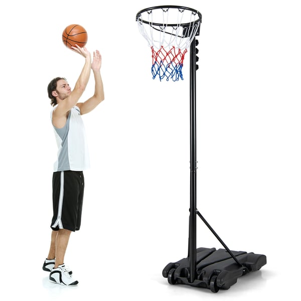Basketballkurvstander, 76×56×22 cm-305 cm, Sort , Star
