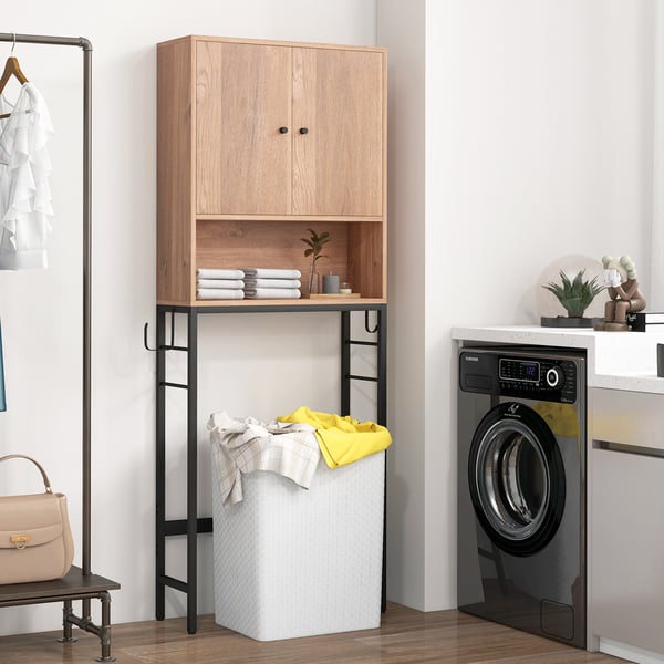 Toiletopbevaringsskab, 23×64×159 cm, Natur , Star