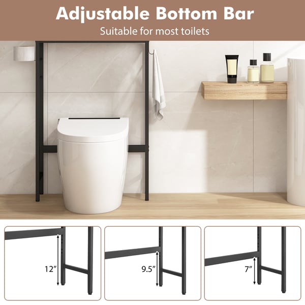 Toiletopbevaringsskab, 23×64×159 cm, Natur , Star