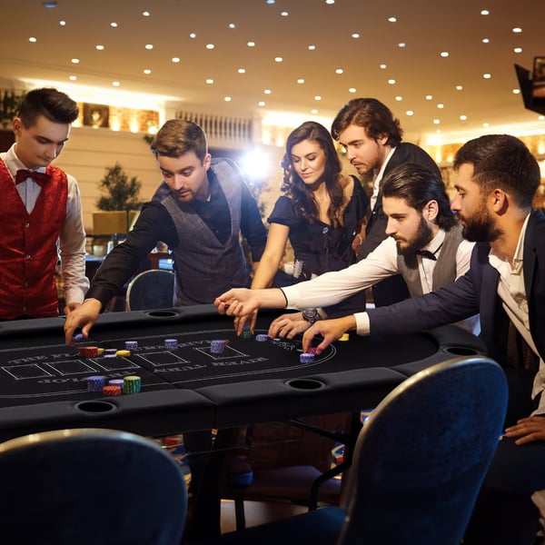 Pokeripöytä, 182x82x75 cm, Musta Scmen , Star