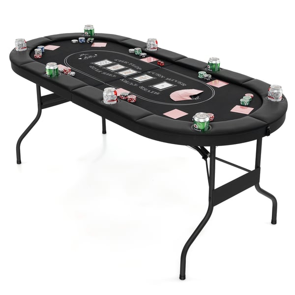 Pokeripöytä, 182x82x75 cm, Musta Scmen , Star
