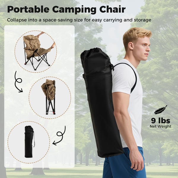 Campcmgstol, 67x90-110x73 cm, Khaki , Star