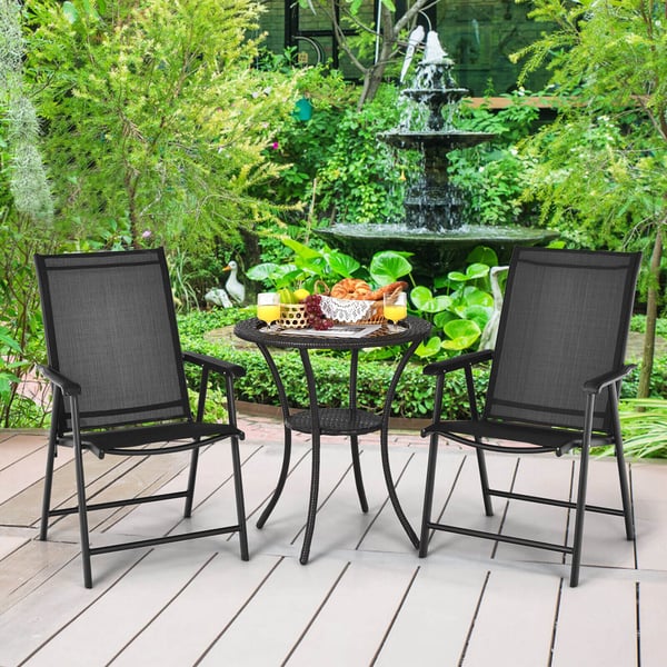 Udendørs terrasse foldestol, 59x69x94 cm, grå , Star