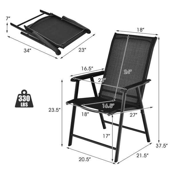 Udendørs terrasse foldestol, 59x69x94 cm, grå , Star
