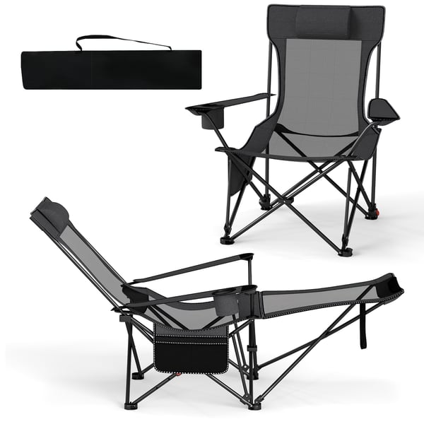 Campingstol, 152x83x75 cm, Grå , Star