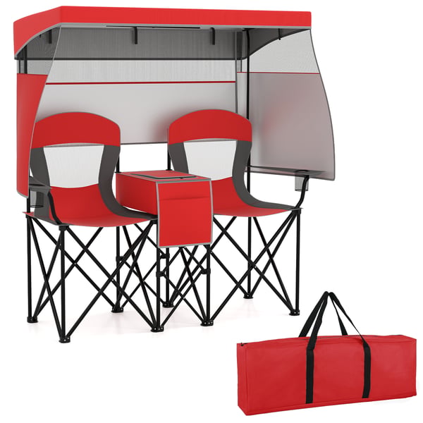 Dobbelt Strandstol, 163x72x153 cm, Rød , Star