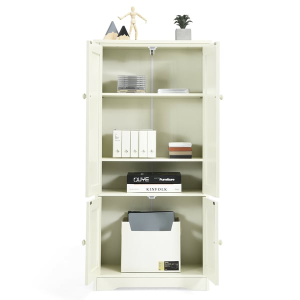Opbevaringsskab, 59x32x123 cm, Sort/Hvid , Star