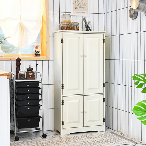 Opbevaringsskab, 59x32x123 cm, Sort/Hvid , Star
