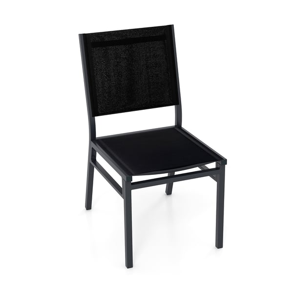 Udendørs spisestol, 61×46×88 cm, Sort , Star