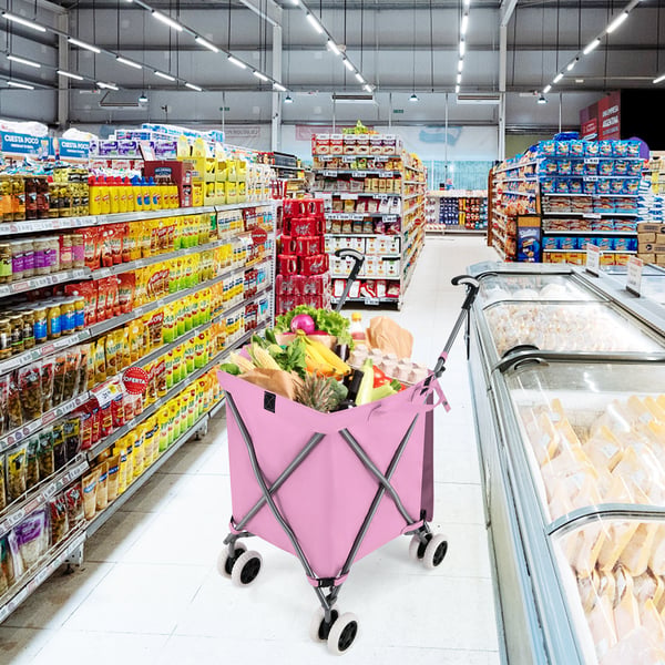 Shoppingvagn, 66x46x94,5 cm, Rosa , Star