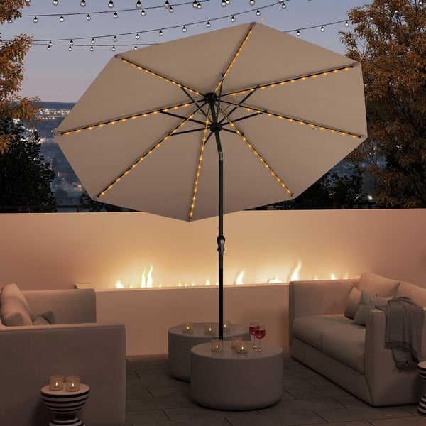 Aurinkosuoja patiovarjo, 290 cm, kahvi , Star