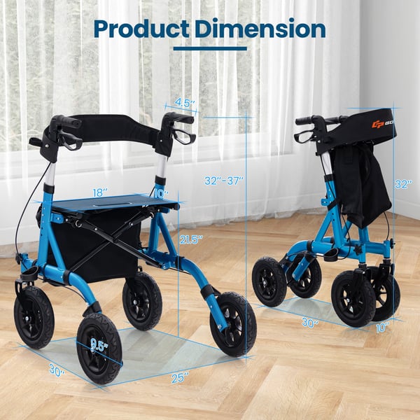 Rollator, 76×64×81 cm, Blå , Star