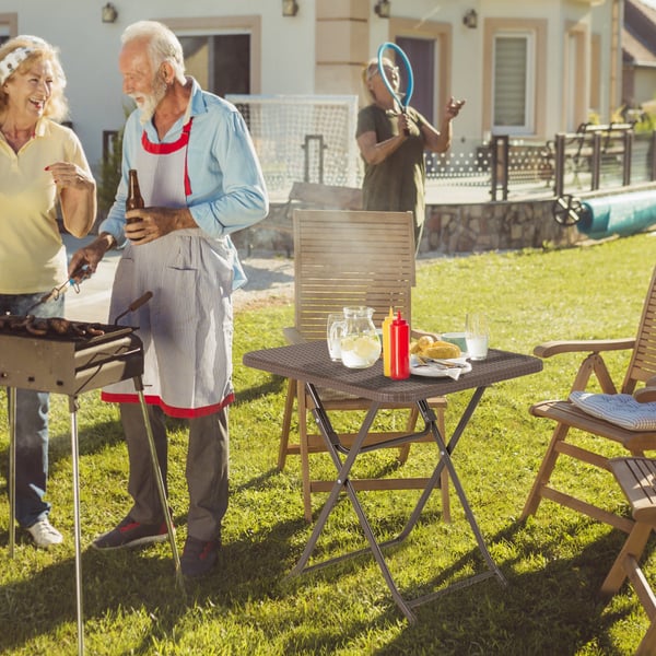 Picnic bord, 60×60×72 cm, Kaffe , Star