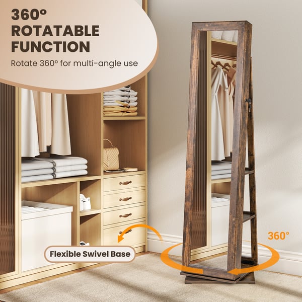 Smykkeorganisator, 43x38x160 cm, Rustikt Brun , Star