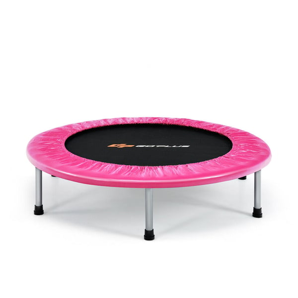 Lille sammenklappelig trampolin, 38"x7.5", pink , Star