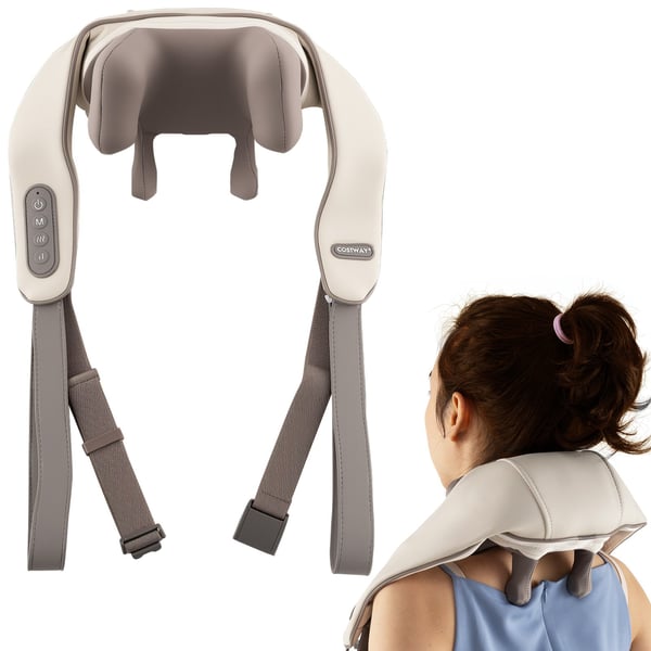 Nakke- og Skuldermassager, 18x45,5x16 cm, Beige/Grå , Star