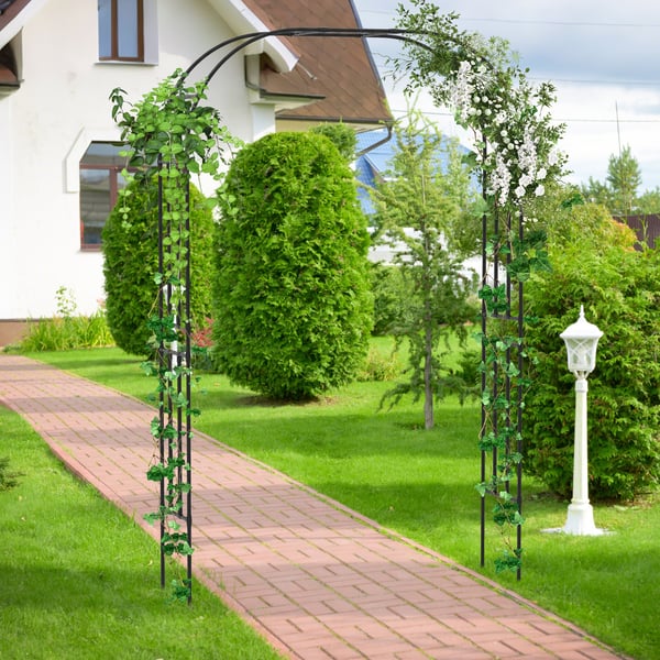 Havebue espalier, 153x40x240 cm, Sort , Star