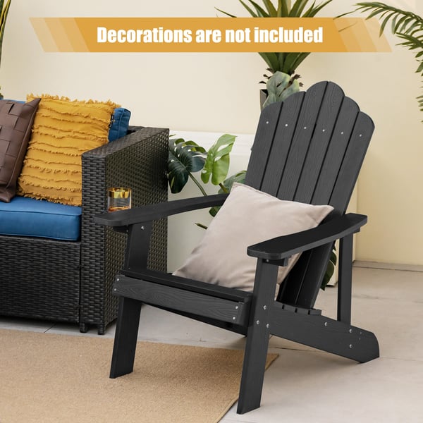 Adirondack-stol, 85x77x94 cm, Svart , Star