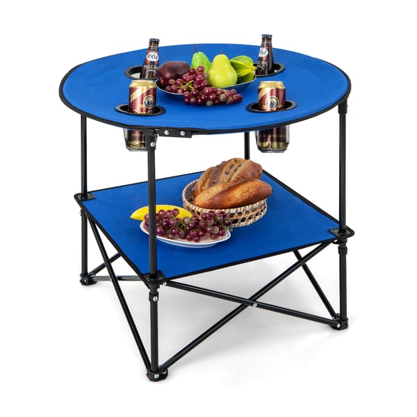 Transportabel picnicbord, 28,5"x23,5", Blå , Star