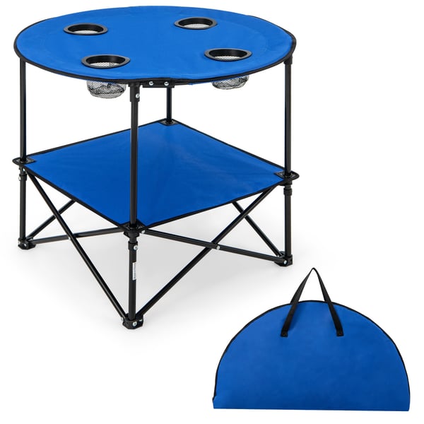 Transportabel picnicbord, 28,5"x23,5", Blå , Star