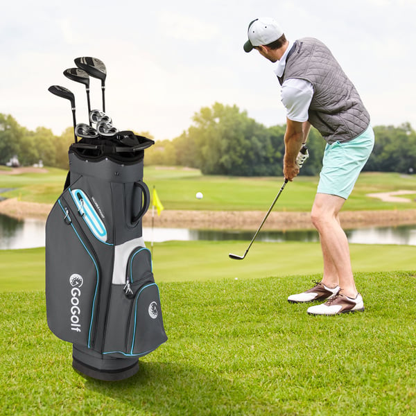 Golfvagnsväska, 127 cm, Grå , Star