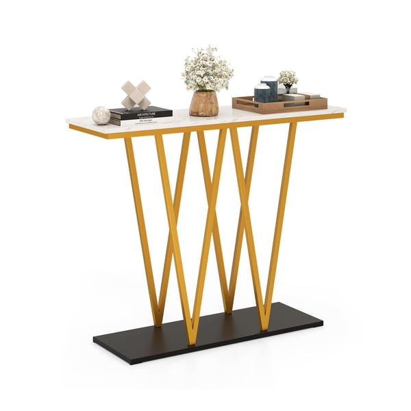 Konsolbord, 100x30x79 cm, Hvid , Star