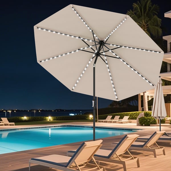 Uteparasoll, 290 cm, Beige , Star