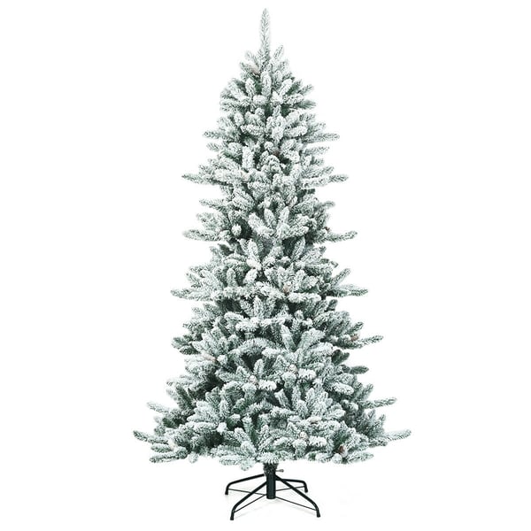 Kunstig juletræ, 213 cm, Grøn Hvid , Star