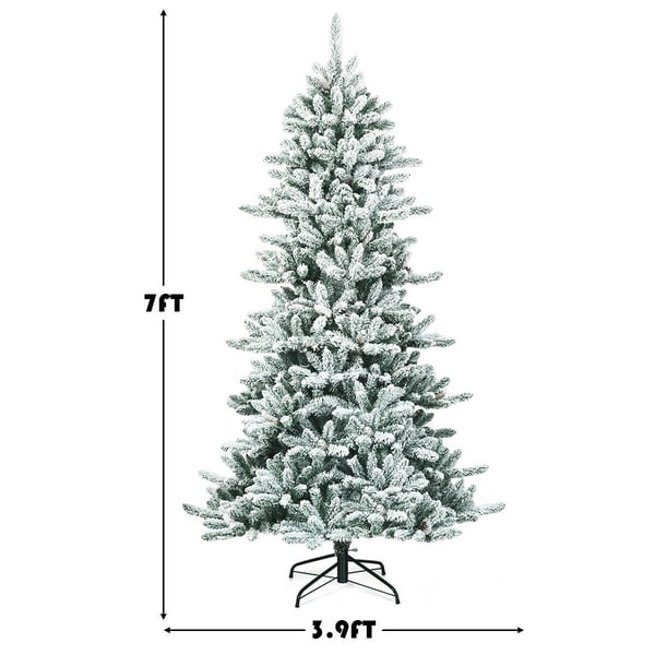 Kunstig juletræ, 213 cm, Grøn Hvid , Star