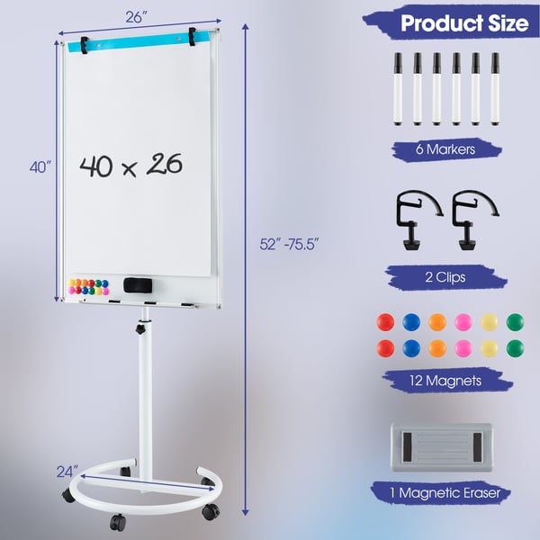 Whiteboard, 100x65 cm, Svart och Vit , Star