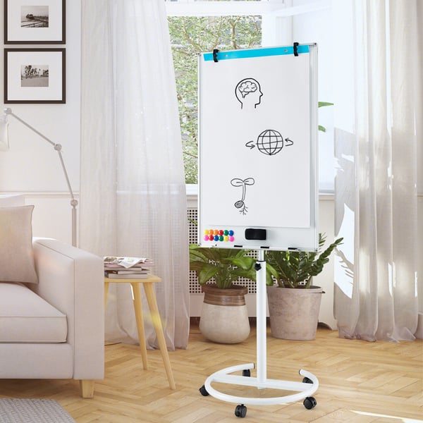 Whiteboard, 100x65 cm, Svart och Vit , Star