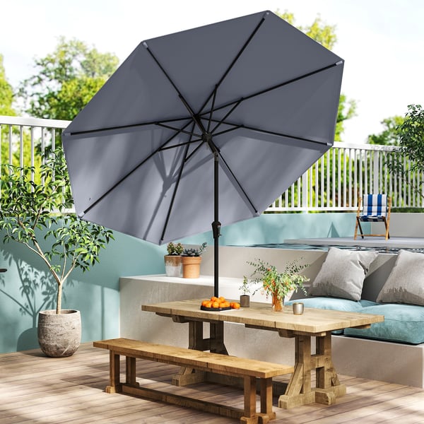 Terrasseparasol, 270x270x240 cm, Beige , Star