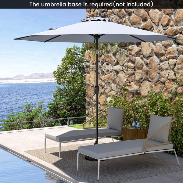 Terrasseparasol, 270x270x240 cm, Beige , Star