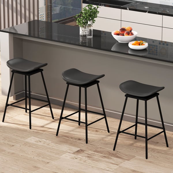 Barstol Set, 2, Svart, Star